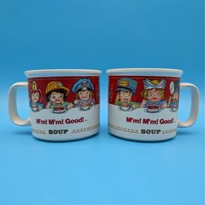 Westwood Campbell Soup Mugs Set Of 2 1993 M'm! M'm! Good!